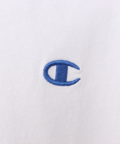 Champion（チャンピオン）の「【Champion/チャンピオン】レディース ショートスリーブTシャツ（Tシャツ/カットソー・レディース・ブラック系その他/ライトピンク/サックスブルー/ペールイエロー/ネイビー/ホワイト・LARGE/MEDIUM）」の7枚目の写真