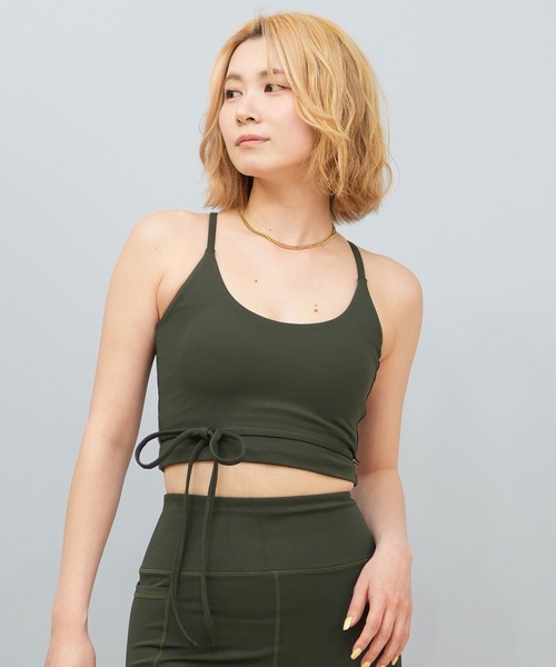 Hurley （ハーレー）の「Hurley/ハーレー リボン/ブラトップ/フィットネス/UVケア WASB251034（水着・レディース・ブラック/ネイビー/ダークグリーン・M/S）」の2枚目の写真