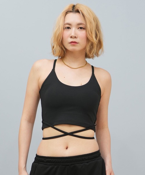 Hurley （ハーレー）の「Hurley/ハーレー リボン/ブラトップ/フィットネス/UVケア WASB251034（水着・レディース・ブラック/ネイビー/ダークグリーン・M/S）」の6枚目の写真