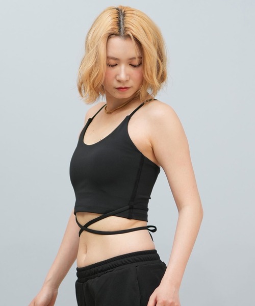 Hurley （ハーレー）の「Hurley/ハーレー リボン/ブラトップ/フィットネス/UVケア WASB251034（水着・レディース・ブラック/ネイビー/ダークグリーン・M/S）」の7枚目の写真