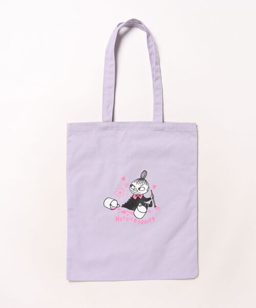 MOOMIN(ムーミン)の「MOOMIN / ムーミン トートバッグ TOTE NBJ(トートバッグ・レディース・ブラック/ラベンダー/グリーン/ダークグリーン・FREE)」の5枚目の写真