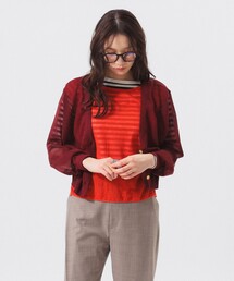 BEAMS BOY | シアー バック トゥ フロント プルオーバー ニット(ニット/セーター)