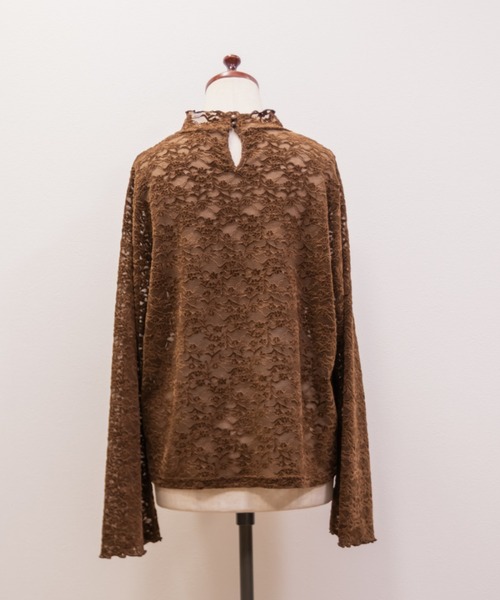 CLETTE(クレット)の「ベロアレースプルオーバー(Tシャツ/カットソー・レディース・ブラウン/アイボリー/ブラック・LL/3L/4L)」の18枚目の写真
