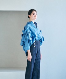 Rose Tiara｜ローズティアラのパンツ（ブルー・ネイビー/青色系）通販