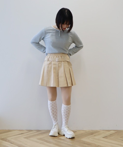 earth music&ecology(アースミュージックアンドエコロジー)の「アイレットジャカードタイトプルオーバー(Tシャツ/カットソー・レディース・グレー/ブルー/ピンク・FREE)」の14枚目の写真