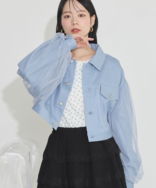 earth music&ecology(アースミュージックアンドエコロジー)の「アイレットジャカードタイトプルオーバー(Tシャツ/カットソー・レディース・グレー/ブルー/ピンク・FREE)」の21枚目の写真