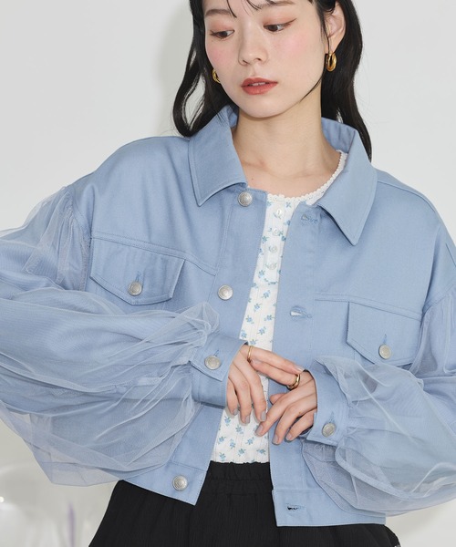 earth music&ecology(アースミュージックアンドエコロジー)の「アイレットジャカードタイトプルオーバー(Tシャツ/カットソー・レディース・グレー/ブルー/ピンク・FREE)」の22枚目の写真