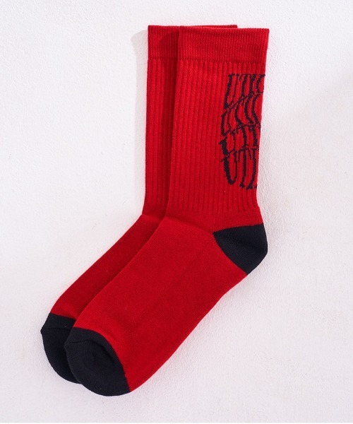 EFFECTEN（エフェクテン）の「mko12565- Utility SOX 24 ソックス（ソックス/靴下・メンズ・ホワイト×グリーン/レッド系その他・FREE）」の5枚目の写真