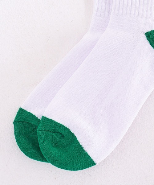 EFFECTEN（エフェクテン）の「mko12565- Utility SOX 24 ソックス（ソックス/靴下・メンズ・ホワイト×グリーン/レッド系その他・FREE）」の7枚目の写真