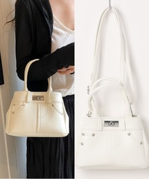 L LABEL（エルラベル）の「ロックチャームトートバッグ（ハンドバッグ）」