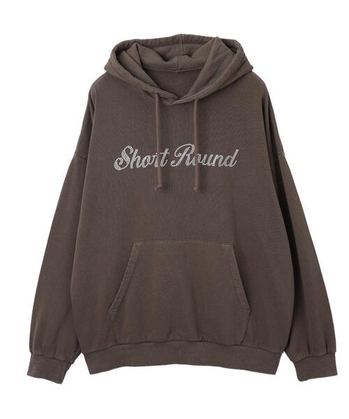 SHORT ROUND（ショートラウンド）の「SHORT ROUND/ピグメントラメグラフィックプルパーカー（パーカー・メンズ・ブラウン/スミクロ・LARGE/MEDIUM）」の15枚目の写真