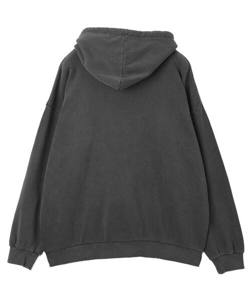 SHORT ROUND（ショートラウンド）の「SHORT ROUND/ピグメントラメグラフィックプルパーカー（パーカー・メンズ・ブラウン/スミクロ・LARGE/MEDIUM）」の13枚目の写真