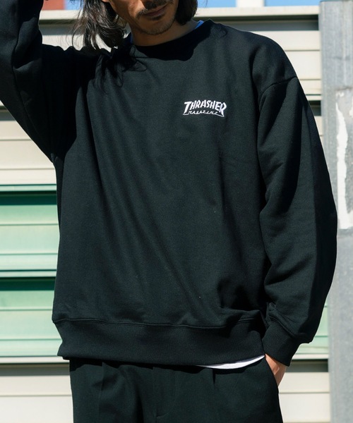 Thrasher フイルム ロゴ スウェット トレーナー 送料関税込み セール】MAG LOGO CREW SWEAT/スラッシャーロゴスウェット