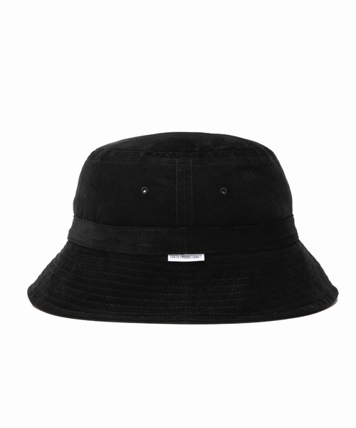 COOTIE PRODUCTIONS（クーティープロダクションズ）の「Corduroy Bucket Hat（ハット・メンズ・ブラック・MEDIUM/LARGE）」の2枚目の写真