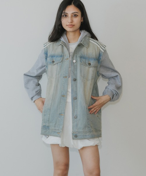 adidas デニムジャケット　S adidas × KSENIASCHNAIDER デニムジャケット - メルカリ
