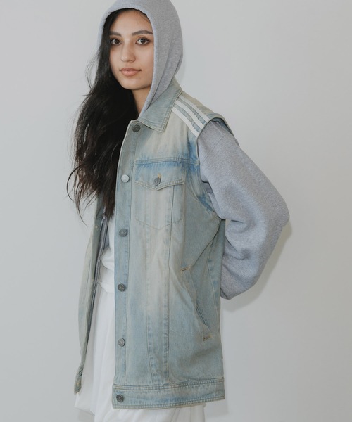 adidas デニムジャケット　S adidas × KSENIASCHNAIDER デニムジャケット - メルカリ