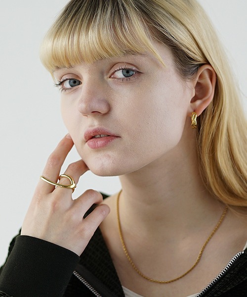 MinoriTY（マイノリティ）の「【MinoriTY】スムースダブルコネクトリング メンズ ウィメンズ ユニセックス（リング・メンズ・シルバー/ゴールド・M）」の5枚目の写真