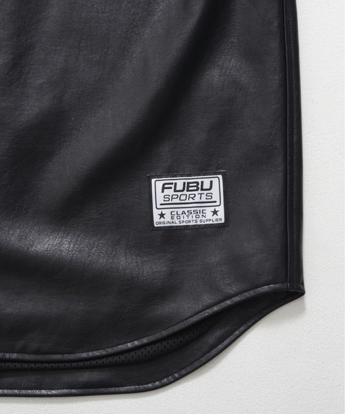 FUBU( フブ)の「FUBU フブ ブランド ロゴ 刺繍 アメカジ エコレザー 半袖 ベースボールシャツ 半袖シャツ(その他トップス・メンズ・ブラック・M/XXL/XL/L)」の14枚目の写真