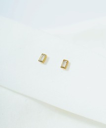 blancotokyo 2点セット 日本製 金属アレルギー対策 サージカル ステンレス 316L 長方形 ピアス 男女兼用
