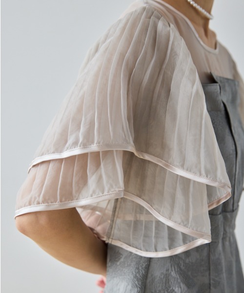 AIC.（エーアイシー）の「ラッフルスリーブロングワンピース（ワンピース・レディース・グレー/グリーン・FREE）」の17枚目の写真