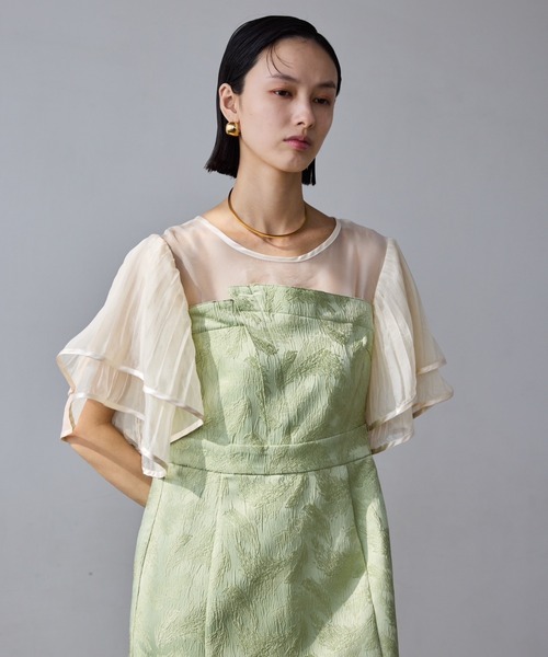 Coast* フローラル ラッフルスリーブ フレアドレス ワンピース ラッフルスリーブワンピース 1041180170（ドレス）｜OLIVE des