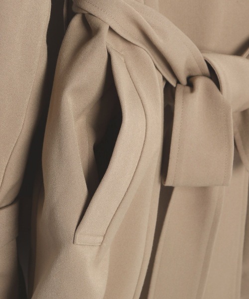 Heather（ヘザー）の「フレアミドルトレンチコート　302901（トレンチコート・レディース・ベージュ/グレー・FREE）」の9枚目の写真
