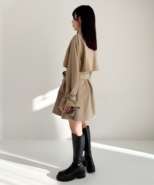 Heather（ヘザー）の「フレアミドルトレンチコート　302901（トレンチコート・レディース・ベージュ/グレー・FREE）」の21枚目の写真