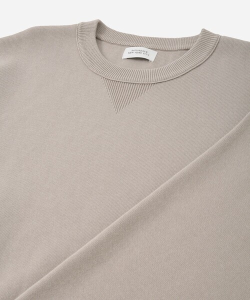 Saturdays NYC（サタデーズ ニューヨークシティ ）の「Bowery Knitted Sweatshirt（ニット/セーター・メンズ・ブラック/ベージュ・L/M/S）」の14枚目の写真
