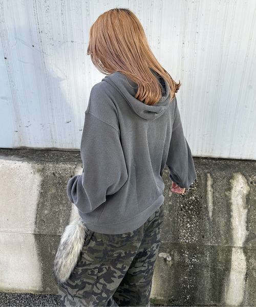 柄アップリケ加工サーマルパーカー（パーカー）｜sedacle（セダクル