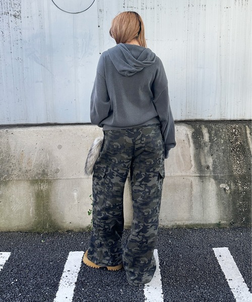 sedacle（セダクル）の「柄アップリケ加工サーマルパーカー（パーカー・メンズ・チャコールグレー/ブラウン/ベージュ/グレー系その他/ベージュ系その他・SMALL/MEDIUM/LARGE）」の12枚目の写真