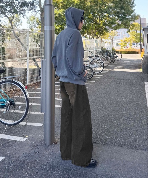 sedacle（セダクル）の「柄アップリケ加工サーマルパーカー（パーカー・メンズ・チャコールグレー/ブラウン/ベージュ/グレー系その他/ベージュ系その他・SMALL/MEDIUM/LARGE）」の19枚目の写真