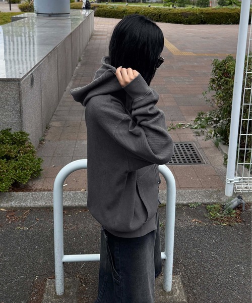 柄アップリケ加工サーマルパーカー（パーカー）｜sedacle（セダクル