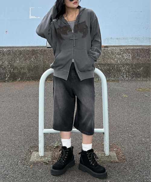 sedacle迷彩柄フード付きパーカー&ワイドパンツセット sedacle迷彩柄フード付きパーカー&ワイドパンツセット 迷彩柄