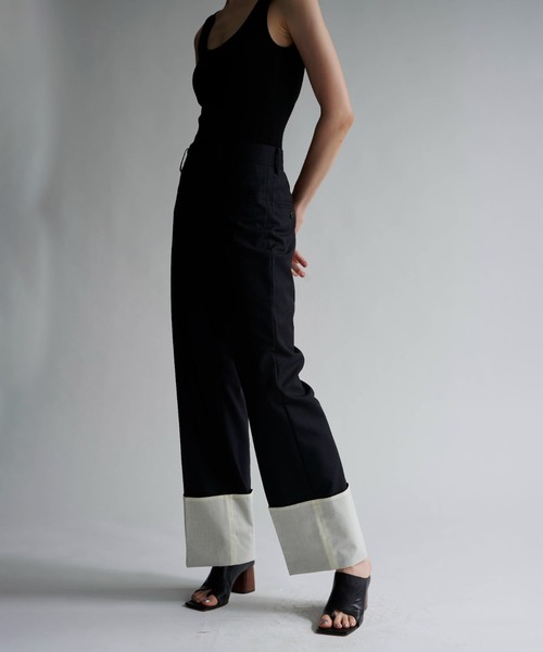 Wool Rollup Slacks（スラックス）｜INSCRIRE（アンスクリア）の