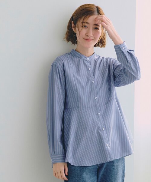 BORDERS at BALCONY 半袖ペプラムTシャツ ブラック BORDERS at BALCONY/ボーダーズアットバルコニー】PEPLUM WRAP