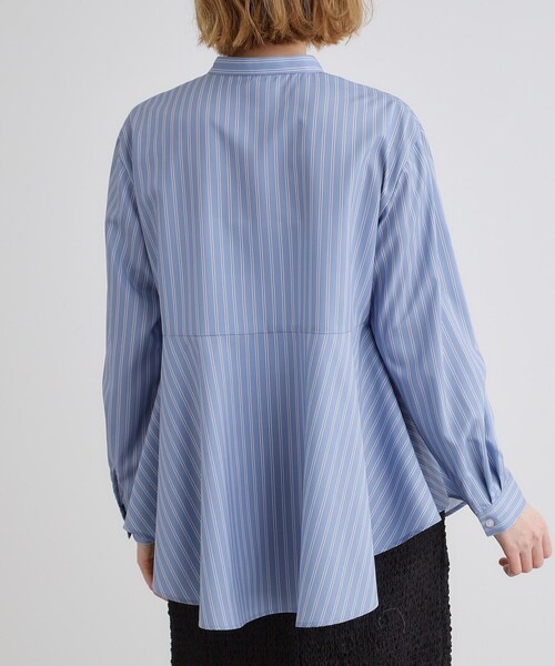 grove（グローブ）の「ペプラムスタンドネックシャツ（シャツ/ブラウス・レディース・オフホワイト/ネイビー系2/ブルー系2・01/02/03/04/05）」の19枚目の写真