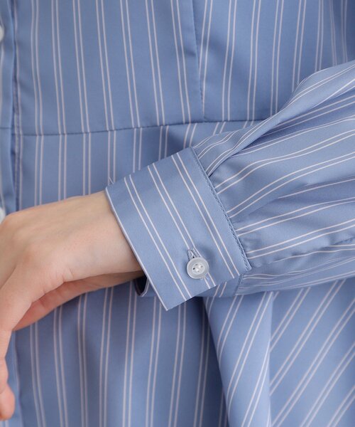 grove（グローブ）の「ペプラムスタンドネックシャツ（シャツ/ブラウス・レディース・オフホワイト/ネイビー系2/ブルー系2・01/02/03/04/05）」の22枚目の写真