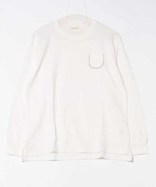 aimoha（アイモハ）の「ポケット付きシンプルロングスリーブTシャツ（Tシャツ/カットソー・レディース・ブラック/ダークグレー/オレンジ/イエロー/ホワイト・FREE）」の10枚目の写真
