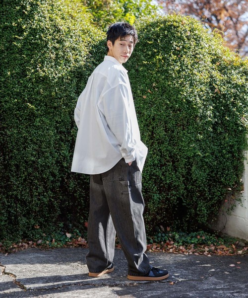 niko and...（ニコアンド）の「イージーケア無地ロングスリーブシャツ（シャツ/ブラウス・メンズ・オフホワイト/サックスブルー・MEDIUM/BIG(L)）」の5枚目の写真