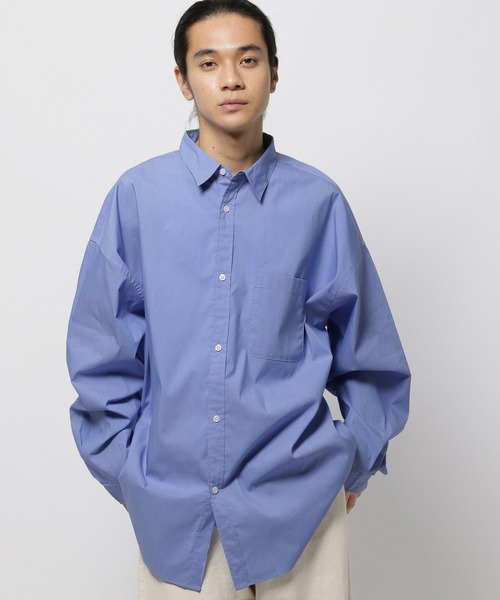 niko and...（ニコアンド）の「イージーケア無地ロングスリーブシャツ（シャツ/ブラウス・メンズ・オフホワイト/サックスブルー・MEDIUM/BIG(L)）」の22枚目の写真