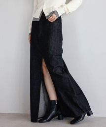 ENC（エンク）の「【動画あり】front slit denim skirt / フロントスリットデニムスカート（デニムスカート）」