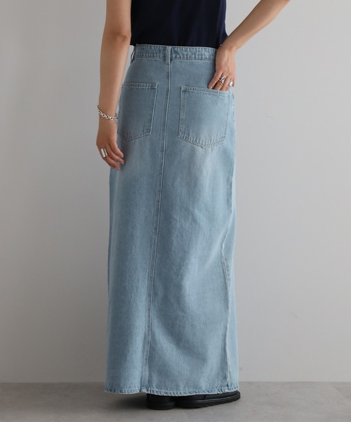 動画あり】front slit denim skirt / フロントスリットデニム 動画あり】front slit denim skirt / フロントスリットデニム