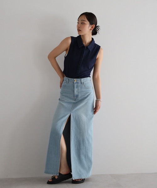 セール】front slit denim skirt / フロントスリットデニム
