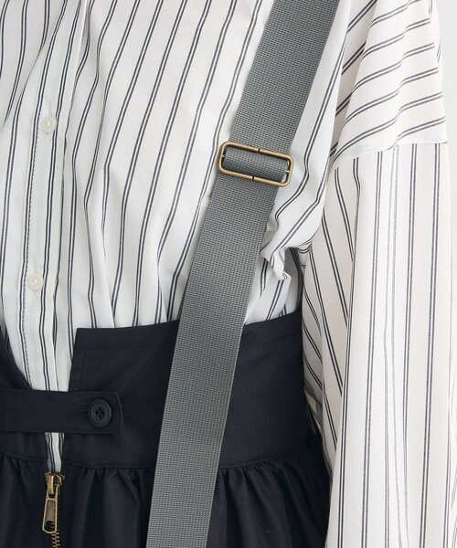 Green　Parks（グリーンパークス）の「・DOUBLE FLAGS サスペンダーミリタリースカート（スカート・レディース・ブラック/ベージュ/カーキ/ピンク・FREE）」の13枚目の写真