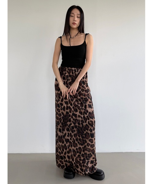 Didot showroom 完売色 DIDOT.】バンディングレオパードロングスカート（スカート