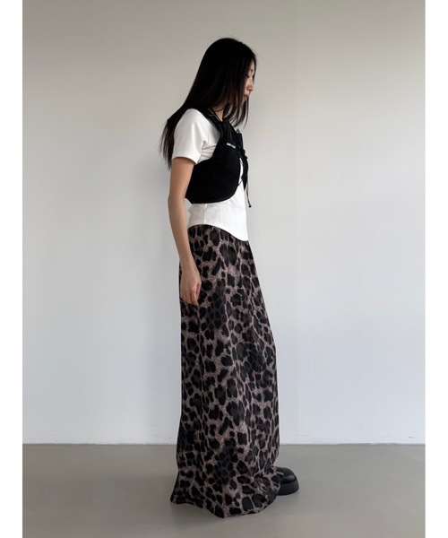 Didot.showroom(ディドット ショールーム)の「【DIDOT.】バンディングレオパードロングスカート(スカート・レディース・ブラウン/キャメル・FREE)」の8枚目の写真