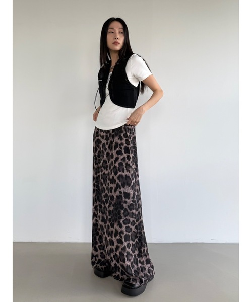 Didot.showroom(ディドット ショールーム)の「【DIDOT.】バンディングレオパードロングスカート(スカート・レディース・ブラウン/キャメル・FREE)」の9枚目の写真