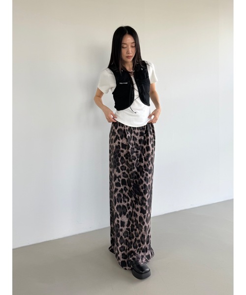 Didot.showroom(ディドット ショールーム)の「【DIDOT.】バンディングレオパードロングスカート(スカート・レディース・ブラウン/キャメル・FREE)」の12枚目の写真