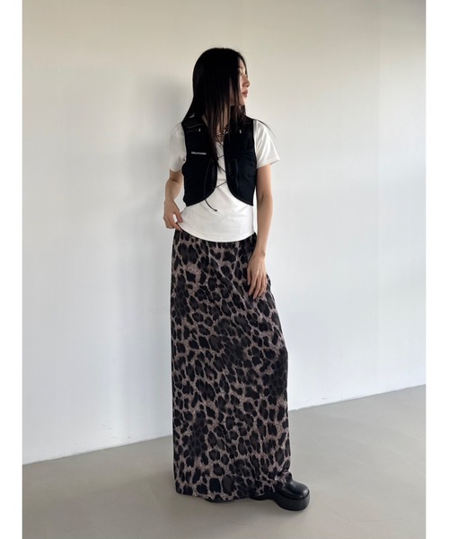Didot.showroom(ディドット ショールーム)の「【DIDOT.】バンディングレオパードロングスカート(スカート・レディース・ブラウン/キャメル・FREE)」の13枚目の写真