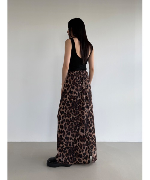 Didot.showroom(ディドット ショールーム)の「【DIDOT.】バンディングレオパードロングスカート(スカート・レディース・ブラウン/キャメル・FREE)」の5枚目の写真